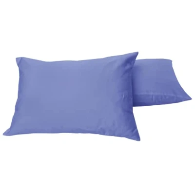 Image of Luxury 200 Thread Count Egyptian Cotton bedding Soft Pair Of Pillowcases (Blue, Pillowcases: 50x75cm)