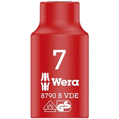 Image of Wera 8790 B Zyklop VDE 3/8&quot; Drive Socket, 7 x 46 mm, 05004951001