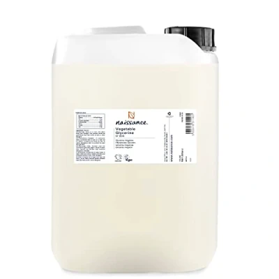 Image of Naissance Vegetable Glycerine (Glycerol) Liquid (Nº 806) 5 Litre 100% Pure &amp; Natural, Premium EP/BP/USP Pharmaceutical Grade, Vegan, No GMO, Natural Humectant, Fragrance Free