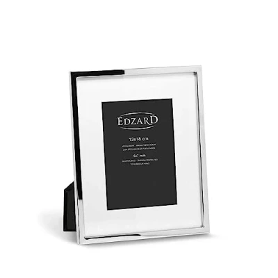 Image of Edzard Photo Frame Rivoli, 5x7 inch (13x18 cm), Silver Plated Picture Frame, Tarnish Protected