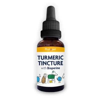 Image of Phytopet Turmeric 30ml 100% Natural Herbal Remedy Anti Inflammatory, Viral, Potent Liver and Digestive Tonic for Dogs, Cats, Horses, Birds Small Mammals