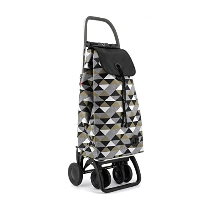 Image of ROLSER I Max Sahara 4 Wheel 2 Swivelling Foldable Shopping Trolley Black