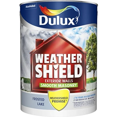 Image of Dulux Weathershield Smooth Masonry Paint 5L Frosted Lake