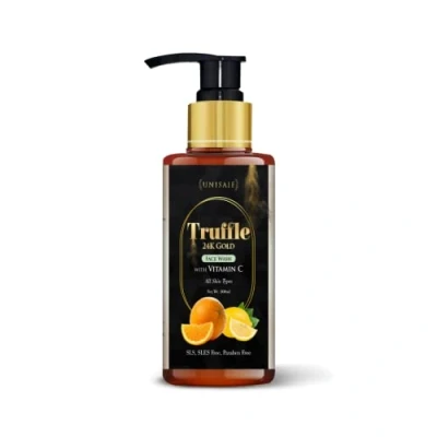Image of Unisaif Truffle Vitamin C Face Wash Deep Cleansing Hydrating and Exfoliating Revitalize Brighten Your Skin with Natural Extract Men’s &amp; Women 100ml