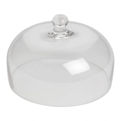 Image of Tala Large Plain Glass Dome, Clear Display Cover for Cheese, Cakes, Meats and many other Foods, Can be paired with Serving Boards, Perfect Home Retail use, Measures 26.5 x 17 cm