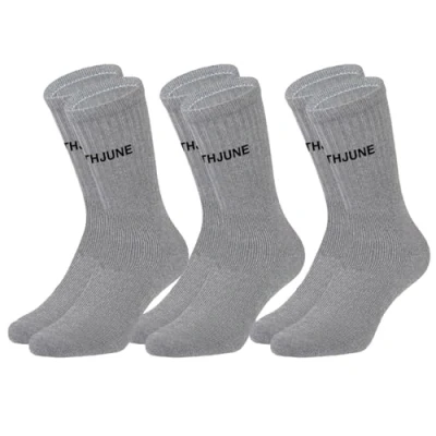 Image of Sixth June M22702aac CHAUSSETTES LOT DE 3, GRIS 3 PAIRES, 35 38