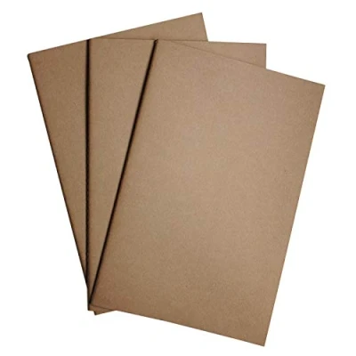 Image of Wanderings® Traveler&#039;s Journal Inserts 8.25 x 5.5 Inch (21cm 14cm) A5 Blank Paper, Size Set of 3 Refills for Leather Travel Journals, Diary and Planners 240 Total Pages
