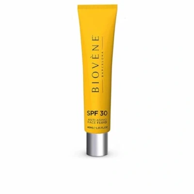 Image of Biovene Hyaluronic Acid SPF30 Anti Aging Face Fluid with Green Tea, N I A C N, Organic Coconut