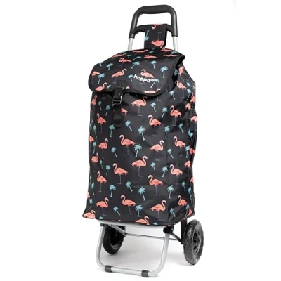Image of Hoppa 57Ltr Lightweight Shopping Trolley 2024 model, Hard Wearing &amp; Foldaway Push/Pull Cart for Easy Storage With 1 Year Guarantee