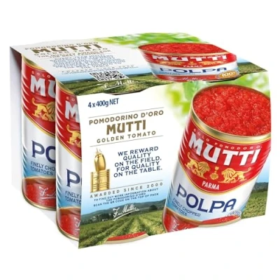 Image of Mutti Finely Chopped Tomatoes 400g (Pack of 4)