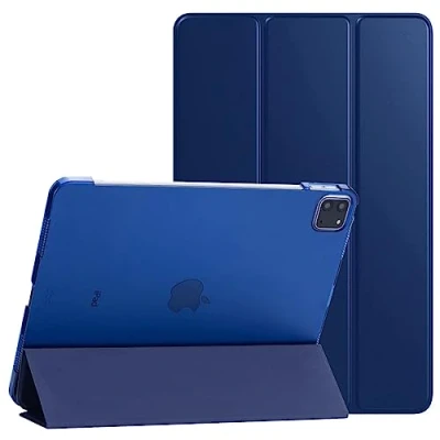 Image of PROTech Smart Case for iPad Pro 11 Inch, 2022/2021/2020 18 Model, Slim Stand Hard Back Shell Cover with Auto Wake/Sleep (Blue)