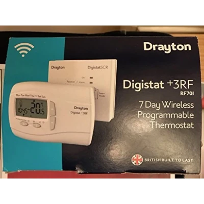 Image of Drayton RF701 Digistat +3RF Thermostat and Receiver by