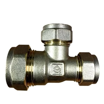 Image of Pack of 2 28mm x 22mm Compression Reducing tee (Known as / tee/Plumbing Fittings Copper Fittings/reducing Also Available in and 28mm)