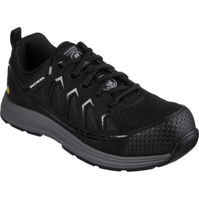 Image of Skechers Men&#039;s Malad Ii ESD Composite Safety Toe Construction Shoe, Black, 12 UK