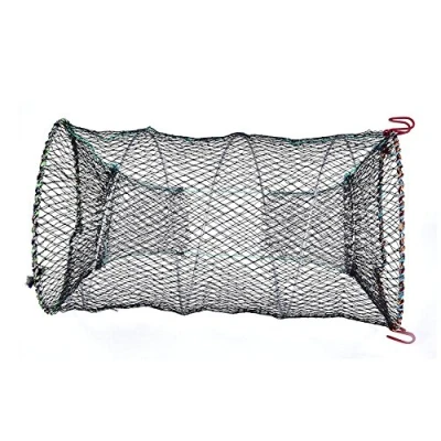 Image of Portable Folding Fishing Net,3 Sizes Foldable Lobster Crayfish Crab Crawfish Shrimp Fish Trap Cage Net replacement for Fishing(25cm)