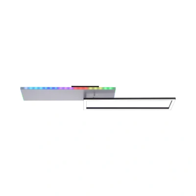 Image of Renda 91x56cm Integrated LED Semi Flush Ceiling Light Aluminium 1x 26W 2700 5000K, 5W RGBK