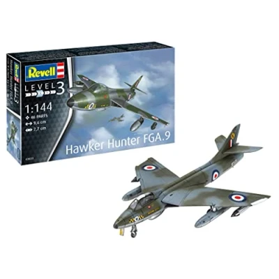Image of Revell 03833 Hawker Hunter FGA.9 1:144 Scale Unbuilt/Unpainted Plastic Model Kit