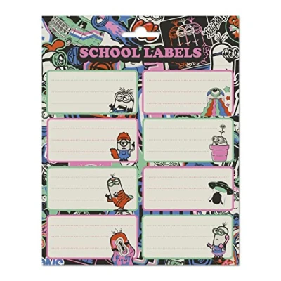 Image of Grupo Erik Minions Stickers Sticky Labels Food Self Adhesive Gift Tag School Gifts