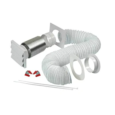 Image of Tumble Dryer Venting Kit with Gravity White Grille 100mm