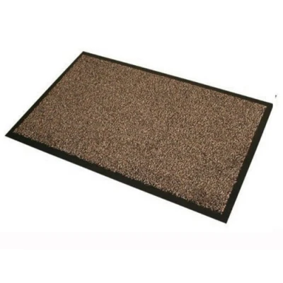 Image of L Admiral Barrier Door Mat Machine Washable 90cm x 60cm PVC Backed Beige Flick