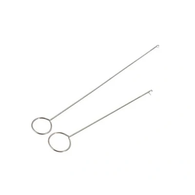 Image of Pack of 2 Steel Loop Turner with Latch Hook Pulling Tube Puller 177mm and 265mm