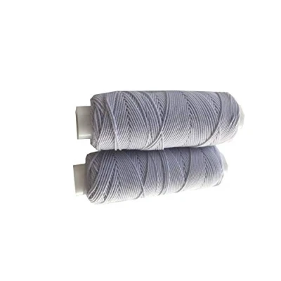 Image of Shirring Shearing Elastic Thread, 20 Meter Each Colour Per Spool, Pack of 2 X 20m Spools, Sewing, Haberdashery, Craft, Smocking, Gathering, (White &amp; White), 30 Colours Available
