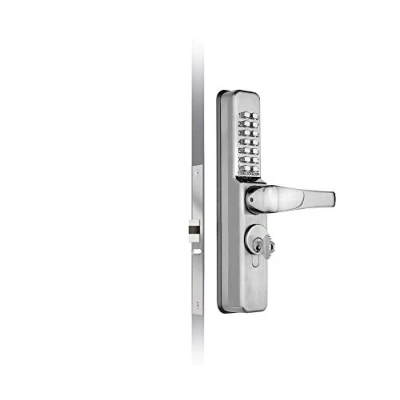 Image of Codelocks 0460 SS L CL460 Narrow Stile Mechanical Lock, PVD Stainless Steel