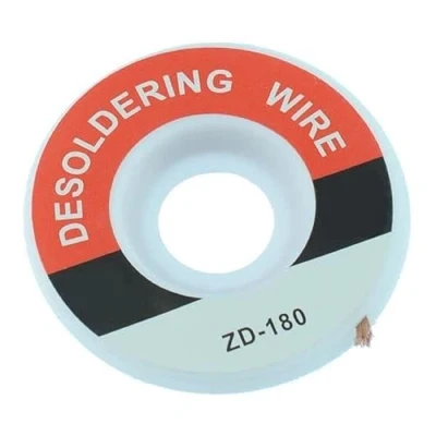 Image of 1.0mm Desoldering Braid Wick Wire Flux Solder Remover Soldering Accessories