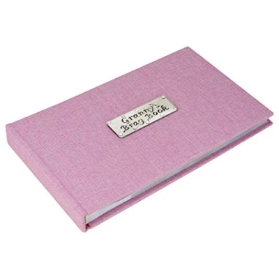 Image of Metal Planet Ltd Granny&#039;s Brag Book pink photo album holds 40 photos 6x4 inch size