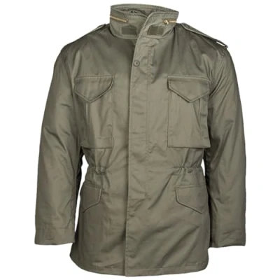 Image of Mil Tec Men&#039;s Us Style M65 Jacket, Olive, XL UK