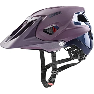 Image of uvex Quatro Integrale Extremely Lightweight Mountain Bike Helmet for Men &amp; Women Individual Fit Adjustable Shield Plum Navy Matt 56 61 cm