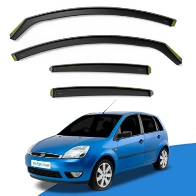 Image of EdgeVisors Wind Deflectors Set Fits: Ford Fiesta MK6 2002 2008 5 Door Hatchback 4pc