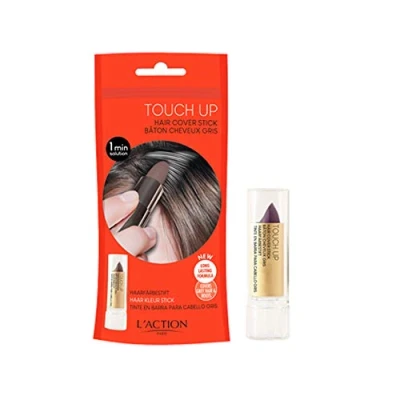 Image of L&#039;Action Paris Touch Up Hair Cover Stick, Covers Grey and Discoloured Roots, Water Resistant Long Lasting Formula for Natural Look, Cleanse to Remove, Auburn 4g