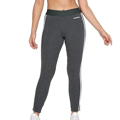 Image of adidas Women&#039;s Essential 3 Stripes Tights Dgreyh/Prptnt, 2XL