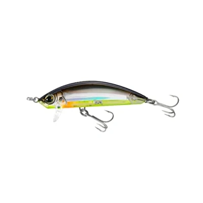 Image of Yo Zuri R1215 BSCL: 3D Inshore Surface Minnow (F) 90Mm 3 1/2&quot;, Black Silver Chartreuse