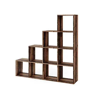 Image of Vicco Staircase shelf, Antique wood, 142.4 x 143 cm