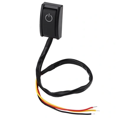 Image of Keenso Paste Type Switch DC 12V 200A Car DIY Waterproof Button With Double Sided Adhesive Tape