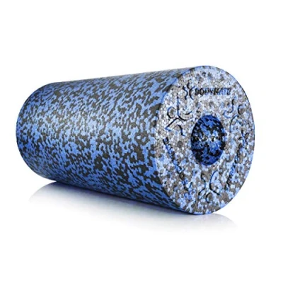 Image of BODYMATE 30cm long STANDARD medium hard smooth foam roller with free E BOOK