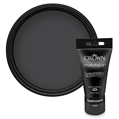 Image of Crown Easyclean Bathroom Emulsion, Rebel 40ml Sample