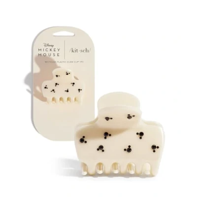 Image of Mickey/Minnie x Kitsch Recycled Plastic Rhinestone Puffy Claw Clips, Hair Clips for Women Girls, Thick Hair, Thin Accessories Women, 1pc (Cream)