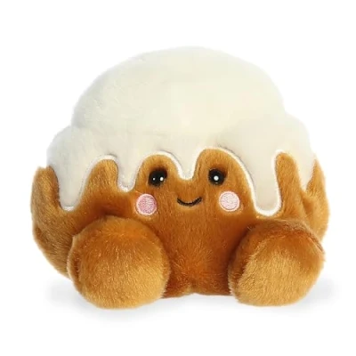 Image of Aurora® Adorable Palm Pals™ Sugary Cinnamon Roll™ Stuffed Animal Pocket Sized Play Collectable Fun Brown 5 Inches