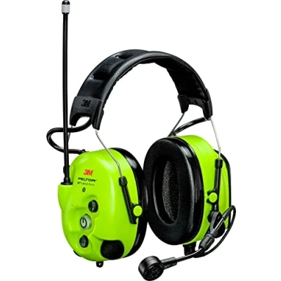 Image of Peltor 3M WS LiteCom Pro III GB Headset/Hearing Protection with Headset Neon Green Headband SNR32 dB(A)