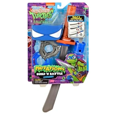 Image of Tales of Teenage Mutant Ninja Turtles: Build N Battle Leonardo Katana Sword. Reveal Playset. Create Countless Combinations!