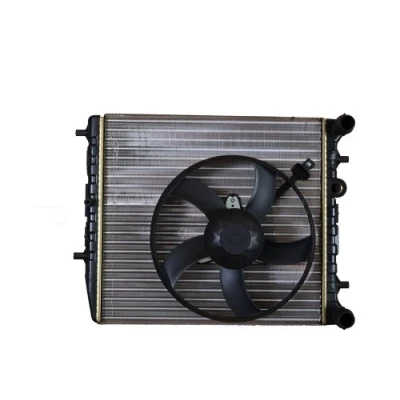 Image of 6Q0121201HA, 6Q0121253, 6Q0121253BT, 6Q0121253K, 6QE121253 Engine radiator NRF 53021 Aluminium 430mm 415mm 23mm Mechanically jointed cooling fins
