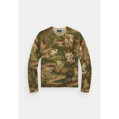 Image of Polo Ralph Lauren LONG Sleeve Jumper, Men&#039;s, Size: Medium, Olive combo