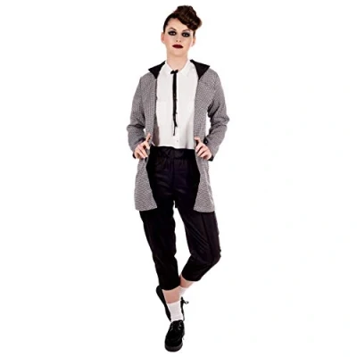 Image of Fun Shack 50s Teddy Girl Fancy Dress Adult Halloween Costumes for Women Medium Grey