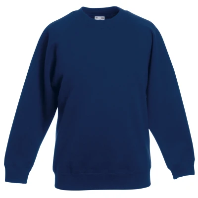 Image of Fruit Of The Loom 62039 girls&#039;s Children&#039;s Sweatshirt in Blue