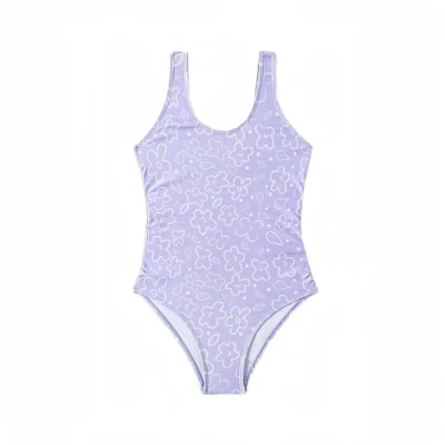 Image of Cozozn Girls&#039; Swimming Costume One Piece Children&#039;s Water Sports Swimsuit 3 14 Years, Lavender Purple, 9 10 Years