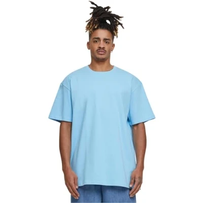 Image of Build Your Brand Men&#039;s By102 Heavy Oversize Tee T Shirt, Baltic Blue, 5XL