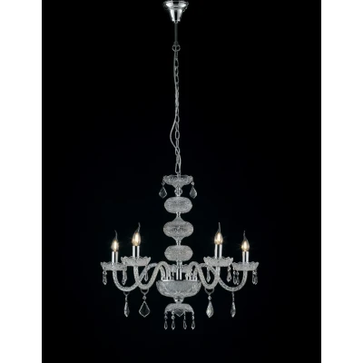 Image of INCANTO 5 Light Chandeliers Chrome, Crystal 69x79cm
